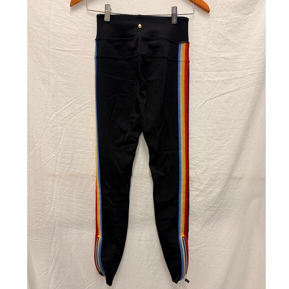 SPIRITUAL GANGSTER Ada High Waist 7/8 Rainbow Legging - Black XS - Picture 2 of 4